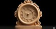 © Gayan - Elegant Clock with Roman Numerals, Antique Finish
