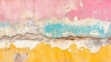 Peeling paint and crumbling brick display a rich texture and colorful history