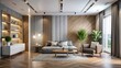 © Supittra - Modern Room Interior with Wall and Floor Background for Home Decor Inspiration