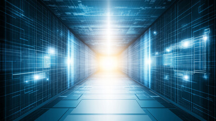A blue grid with glowing lines on a dark background, a futuristic digital landscape
background, Ai