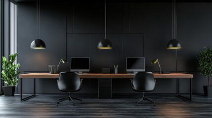 Poster - Modern Office Workspace with Elegant Design