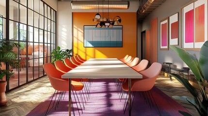 Wall Mural - Modern Conference Room with Stylish Interior Design