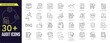 © Iconic Space - Audit Stroke icon collections. Containing Accounting, audit, financial report, Agreement, TAX, Documentation, Budget, TAX Return and more icons. Editable Stroke icon collection Outline icon