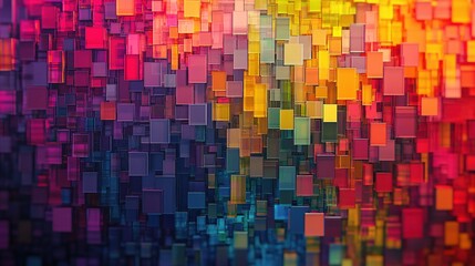 Poster - Colorful Abstract Background with Geometric Shapes