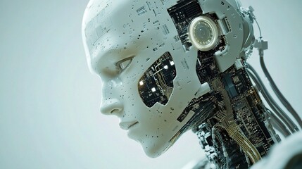 Poster - Futuristic Robotic Model with Intricate Design