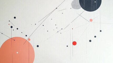 Aufkleber - Modern Abstract Art with Geometric Shapes and Colors