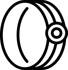 Poster - Simple vector showing a fitness tracker bracelet recording your physical activity