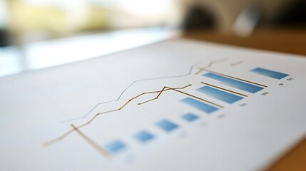 Aufkleber - Business Report with Graph and Chart Analysis