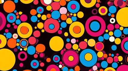 Poster - Abstract Colorful Circle Pattern Background Texture