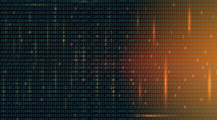 Binary code digital data and technology pattern background vector