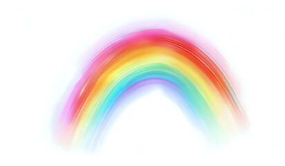 White background with abstract rainbow color