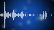 © Firoz_Stock - Sound wave rhythm background, technology concept, Sound waves Music equalizer on dark blue background. Waveform pattern for music player, podcast, voice message, music app