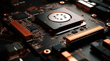 a photo of a hard drive being connected