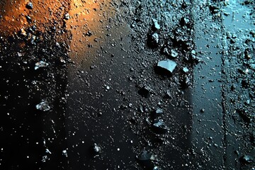 Poster - The black background is a grunge gradient light background texture with space serving as a luxury classic background