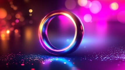 Poster - Sleek and modern, this holographic logo provides ample room for creativity
