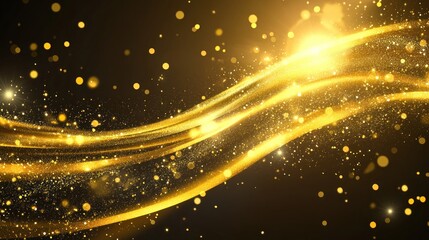 Poster - Abstract Gold Glitter Background