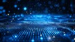 © Mavita - A glowing blue digital landscape with shimmering particles, creating a futuristic and immersive atmosphere.