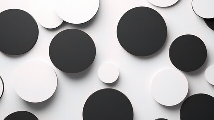 Modern Circular Shapes on a Minimum Background