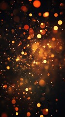 Fototapete - Vibrant and glowing abstract Christmas lights create a joyful atmosphere in celebration of the holiday season, illuminating the night. Generative AI