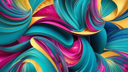 Poster - Geometric Multicolored Abstract Background