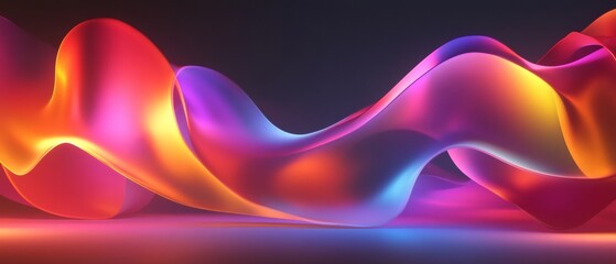 Poster - a colorful, abstract, and dynamic design that appears to be a wave