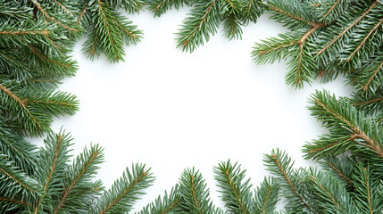background with fir tree branches