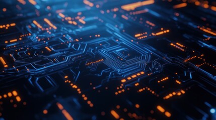 Poster - Abstract Circuit Board