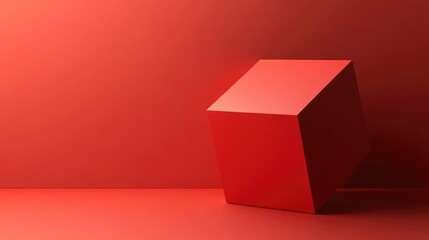 Poster - 3D rendered illustration of an abstract geometric shape minimalistic paper design contemporary trendy wallpaper