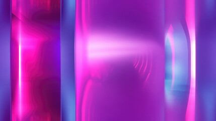 Poster - Abstract illuminated corridor 3D rendered tunnel scene