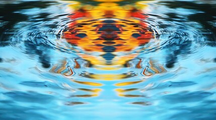 Poster - Abstract pattern mirrored in water