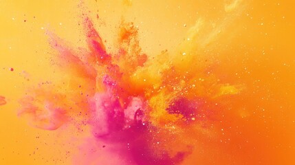 Poster - Dynamic Movement Of Colored Ink Particles In Water Colorful Pigments Explosion Abstract Color Explosion Vibrant Paint Splash Colorful Background