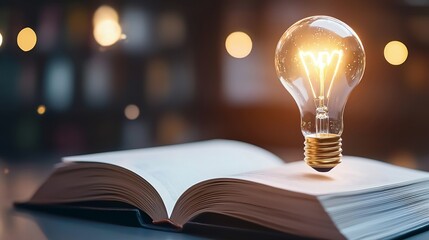Poster - Inspiration from reading, Knowledge of education, Self-learning, knowledge, searching for new ideas. Thinking for new ideas.