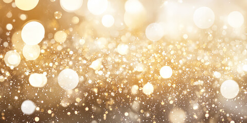 Wall Mural - gold background with many small circles. the circles are of different sizes and are scattered all ov