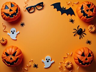 Poster - halloween pumpkin background