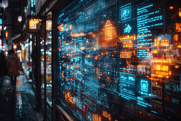 Poster - an ai-driven recommendation system on a shopping platform, representing targeted advertising and con