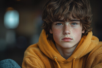 Aufkleber - a teenager feeling disconnected from friends during remote learning, showing the social isolation th