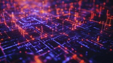 Poster - Abstract Digital Network