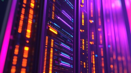Poster - Server Racks in Data Center