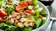 © aubriella - A refreshing salad bowl filled with crisp greens, ripe avocado slices, cherry tomatoes