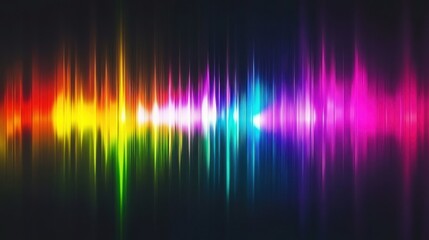 Poster - Abstract Colorful Sound Wave
