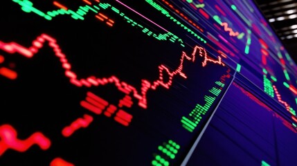 Poster - Stock Market Data on a Screen