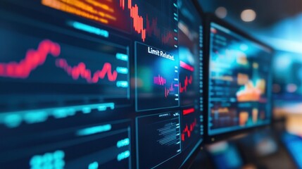 Poster - Financial Data on Monitors