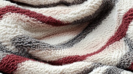 Poster - Soft textile texture of a blanket for design purposes