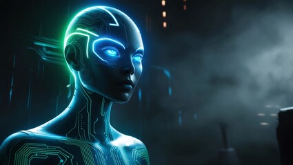 Poster - Digital Cyber World Hologram