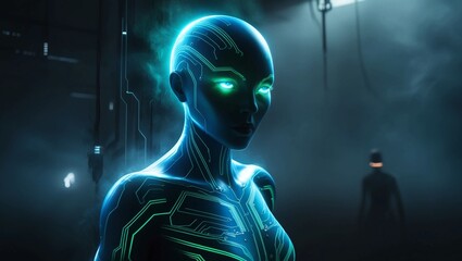 Poster - Digital Cyber World Hologram