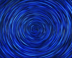 Poster - A mesmerizing spiral pattern in vibrant blue hues, creating a sense of depth and movement.