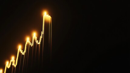 Poster - Golden Candle Chart