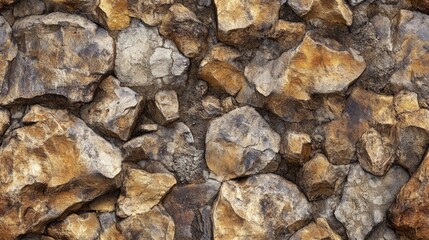 Poster - Seamless abstract background featuring brown rock texture