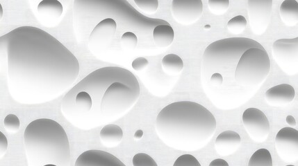 Poster - Perforated white paper featuring a cut out effect Abstract seamless 3D background