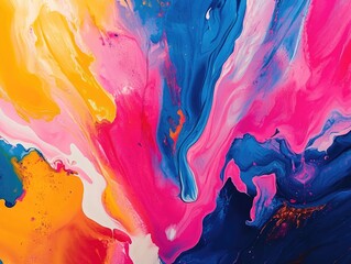 Poster - Vibrant and colorful abstract background featuring bold saturated hues